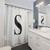Monogram Initial Shower Curtain