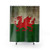 Distressed Vintage Flag of Wales Shower Curtain