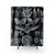Vintage Chiroptera Shower Curtain featuring scientific illustrations of bats