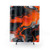 Modern abstract shower curtains with tranquil wall art design