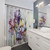 Watercolor Iris Garden Shower Curtains