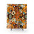 Retro Floral Shower Curtains with Flower Power Design