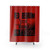 Red Bedroom Records themed shower curtain