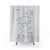 UK Theme Parks Map White Shower Curtain
