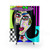 Funky abstract face shower curtains