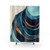 Abstract Blue and Gold Shower Curtain