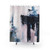 Modern Pink and Navy Abstract Shower Curtains