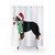 Bernese Mountain Dog Christmas Shower Curtains