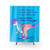 Pastel Rainbow T-Rex Shower Curtain for Self-Care and Positive Mental Health