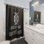 Loba Black Sticker Shower Curtain