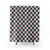 Cotton Candy Pink and Cadmium Green Checkered Shower Curtains