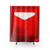 Beat Saber Crimson Red Cube Block Shower Curtains