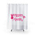 Preppy pink shower curtains with cute monkey design