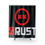 Rust Game Logo Shower Curtain