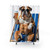English Bulldog Shower Curtain with Humorous Beer Design