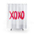 Preppy XOXO Shower Curtains in Pink and Orange