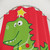 Funny Christmas Dinosaur Shower Curtain