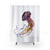 Watercolor jellyfish shower curtain