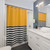 Modern Striped Gray and Yellow Shower Curtains