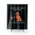 Cockapoo Shower Curtain with Funny Dog and Wine Design