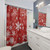 Snowflake Pattern Shower Curtains for Winter