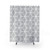 Light Grey Interlocked Hexagon Lattice Shower Curtains