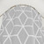 Light Grey Interlocked Hexagon Lattice Shower Curtains