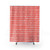 Coral Herringbone Shower Curtains