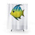 Tropical Fish Emoji Shower Curtain