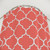 Living Coral Quatrefoil Shower Curtains - Modern, Decorative Bath Decor