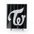 Twice Logo Silver Shower Curtain