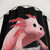 Axolotl Gamer Shower Curtains - Aquatic Lizard Playing Video Games