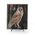 Barn Owl Shower Curtain - Watercolor Nature Design