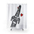 Sighthound Shower Curtains with Scribblehound of Love Design