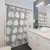 Modern Grey Clouds Pattern Shower Curtains