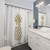 Vibrant Pineapple Shower Curtain for Tropical Bathroom Decor