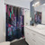 Nocturnal Alley Shower Curtains featuring a futuristic Japan street scene