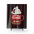 Funny Xmas Shower Curtain for Hot Chocolate and Christmas Movie Lovers