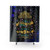 Night Circus themed shower curtain with enchanting artwork