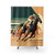 Vintage Art Deco Horse Racing Shower Curtain