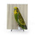 Budgie - Model 5 Shower Curtains featuring an exotic bird design