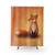Smiling Fox Shower Curtain with Whimsical Animal Design