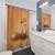 Smiling Fox Shower Curtain with Whimsical Animal Design