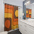 Retro Geometric Design Shower Curtain