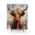 Scottish Highland Cow Art Shower Curtain