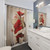 Santa Claus and Christmas Themed Shower Curtain