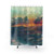Ocean-themed shower curtain with coastal design