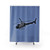 LAPD Helicopter in Flight Shower Curtain