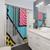 Abstract 80s Memphis Pop Art Shower Curtains