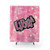 Libra Zodiac Shower Curtains with Iconic Pink Glitter Y2K Aesthetic